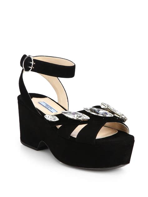 prada jeweled strap shoes|prada platform sandals.